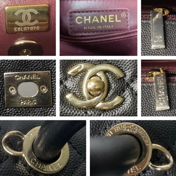 Chanel Coco Small Flap Black Caviar Leather Quilted
Top Handle/Shoulder Bag - Picture 7 of 9